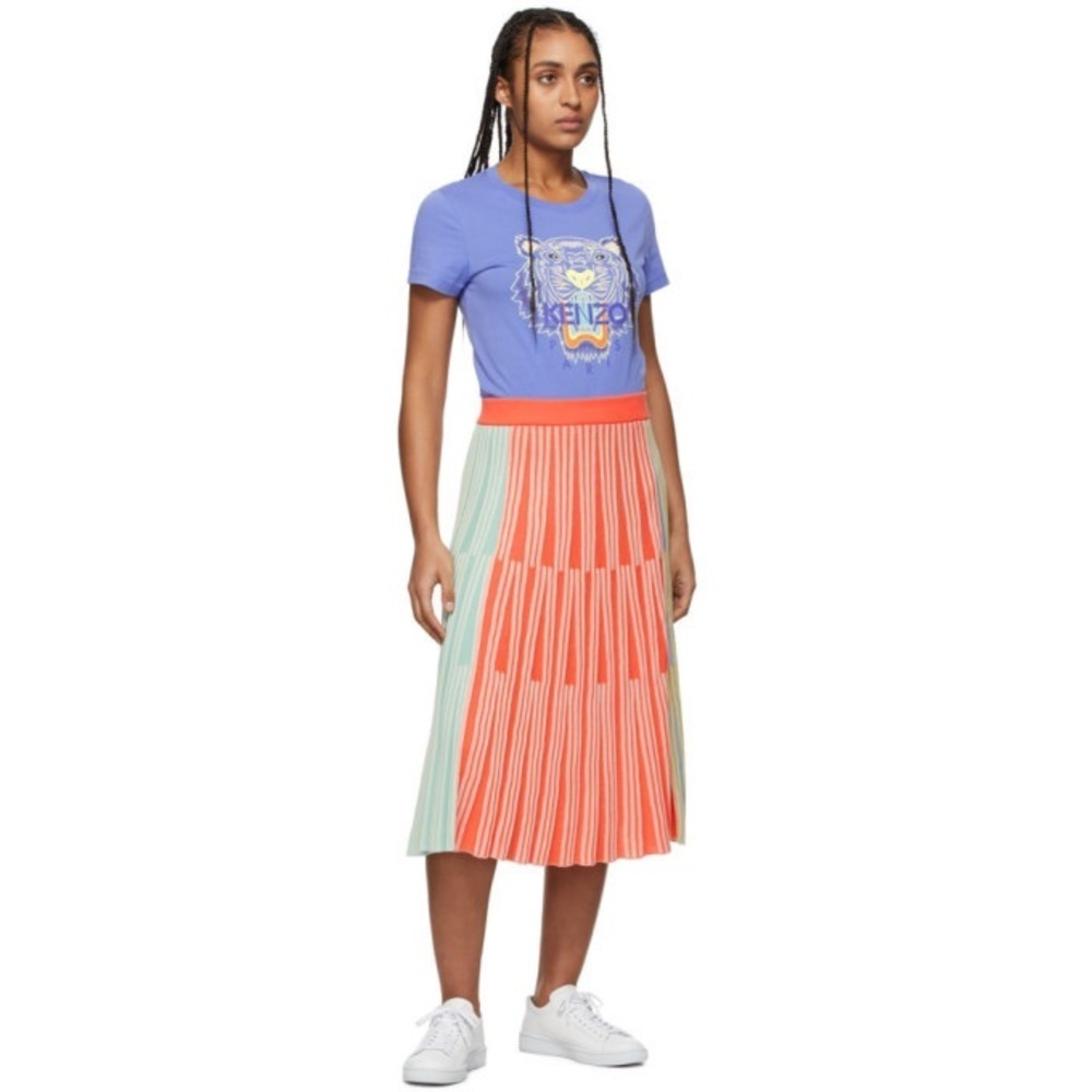 Revolve KENZO Disjointed Line Knitted Kirt Pink Size Medium